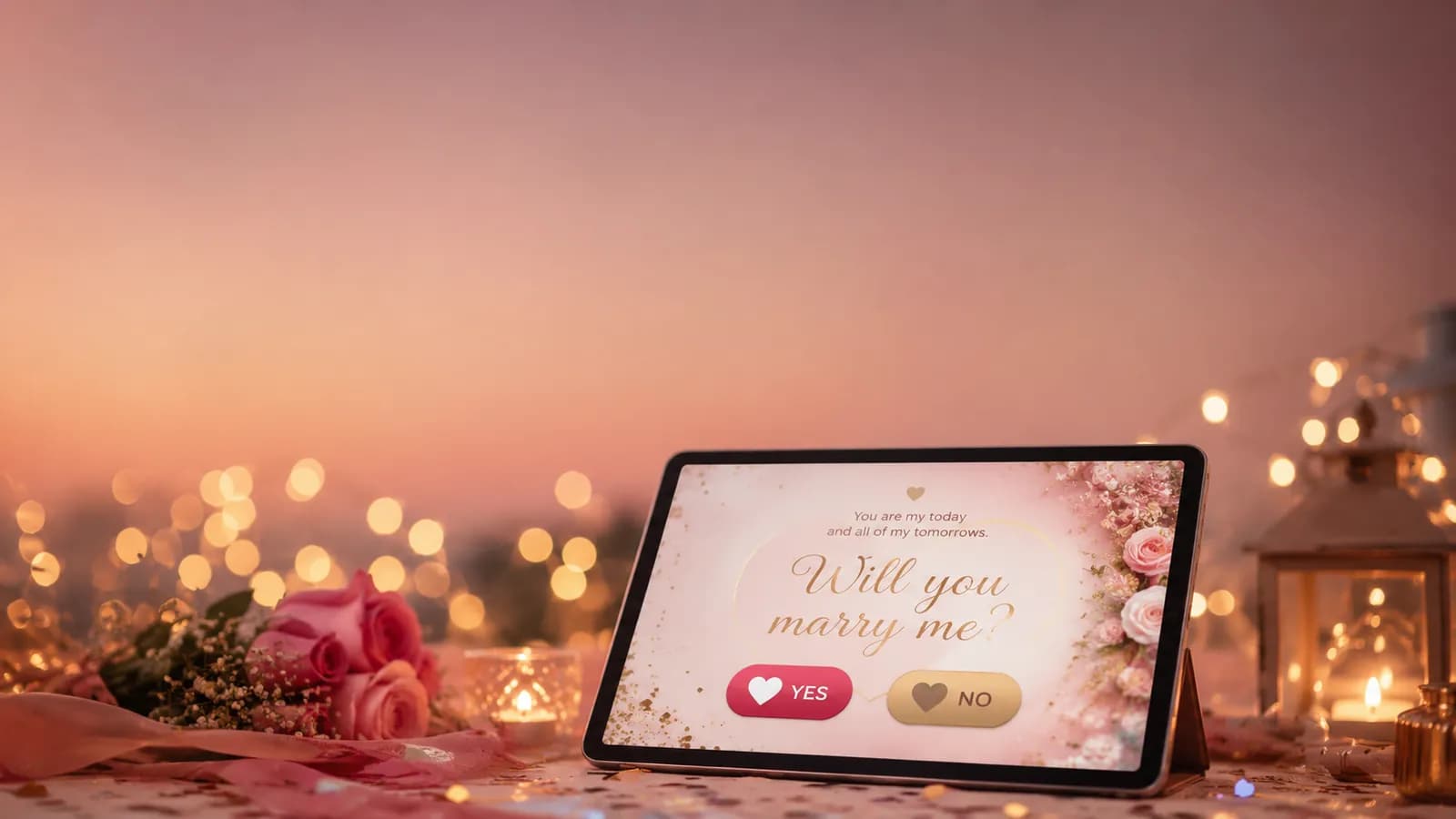 Complete Canvas Example for Flowing Romance Greeting Links