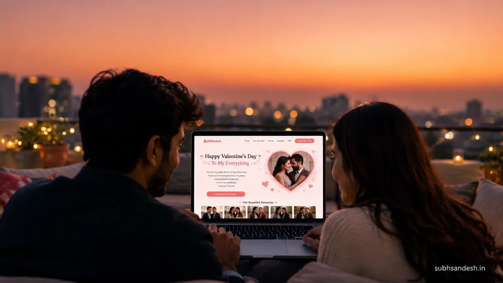 Long Distance Love Book Template with Personalized Multi-Page Views