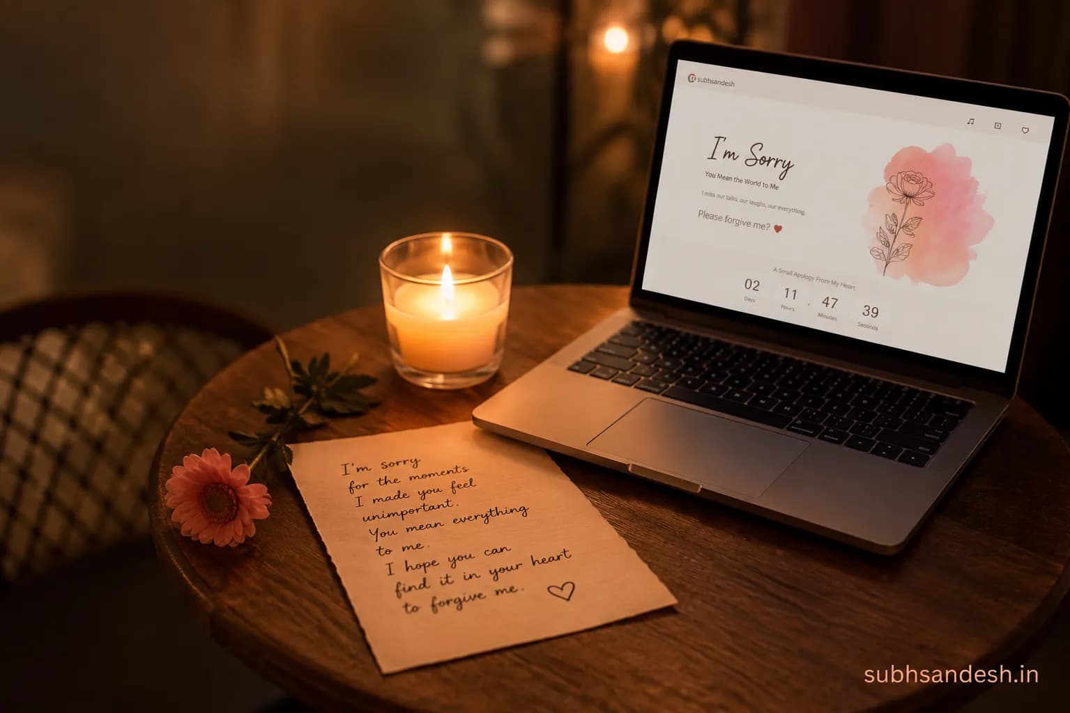 How to setup a hidden forgiveness tracker block on website